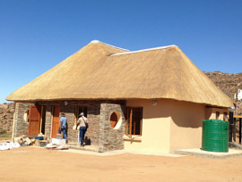 Goegap thatching project - family camp cottage